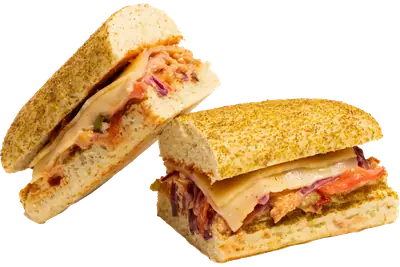 Sandwich BBQ Chicken in Zaatar Ciabatta