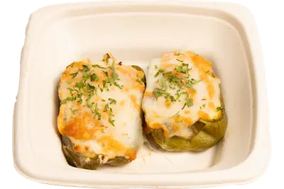 Caprese Chicken Stuffed Pepper