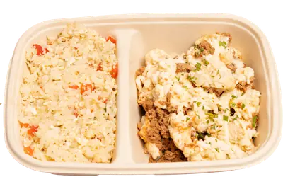 Italian Beef Minced With Cauliflower Skillet