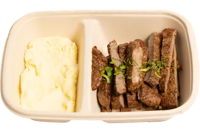 Lebanese Biftek (Beef) with Mash Potato