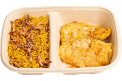 Lebanese Fish Sayadieh with Sayadieh Rice