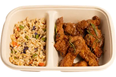 Mongolian Chicken with Mongolian Fried Rice